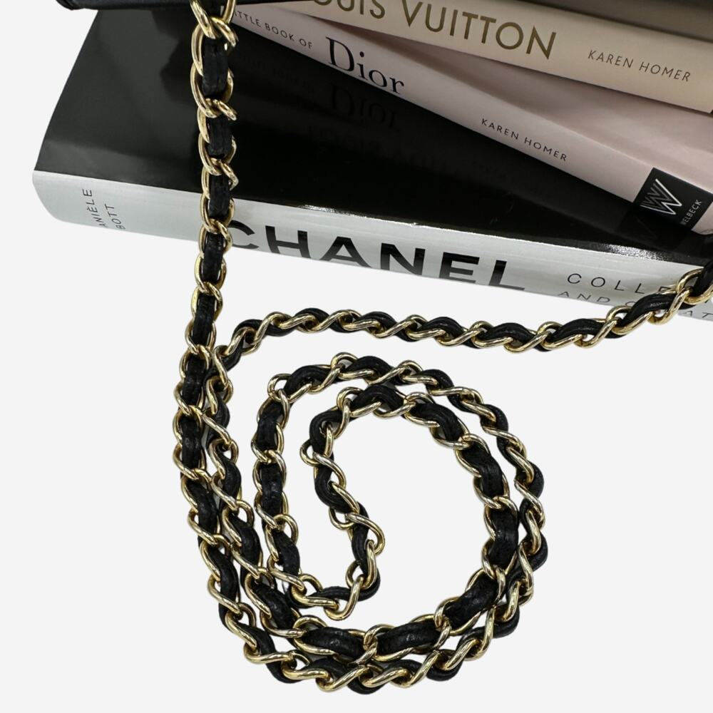 Chanel Black Lambskin Full Flap Shoulder Bag - Picture 15 of 16